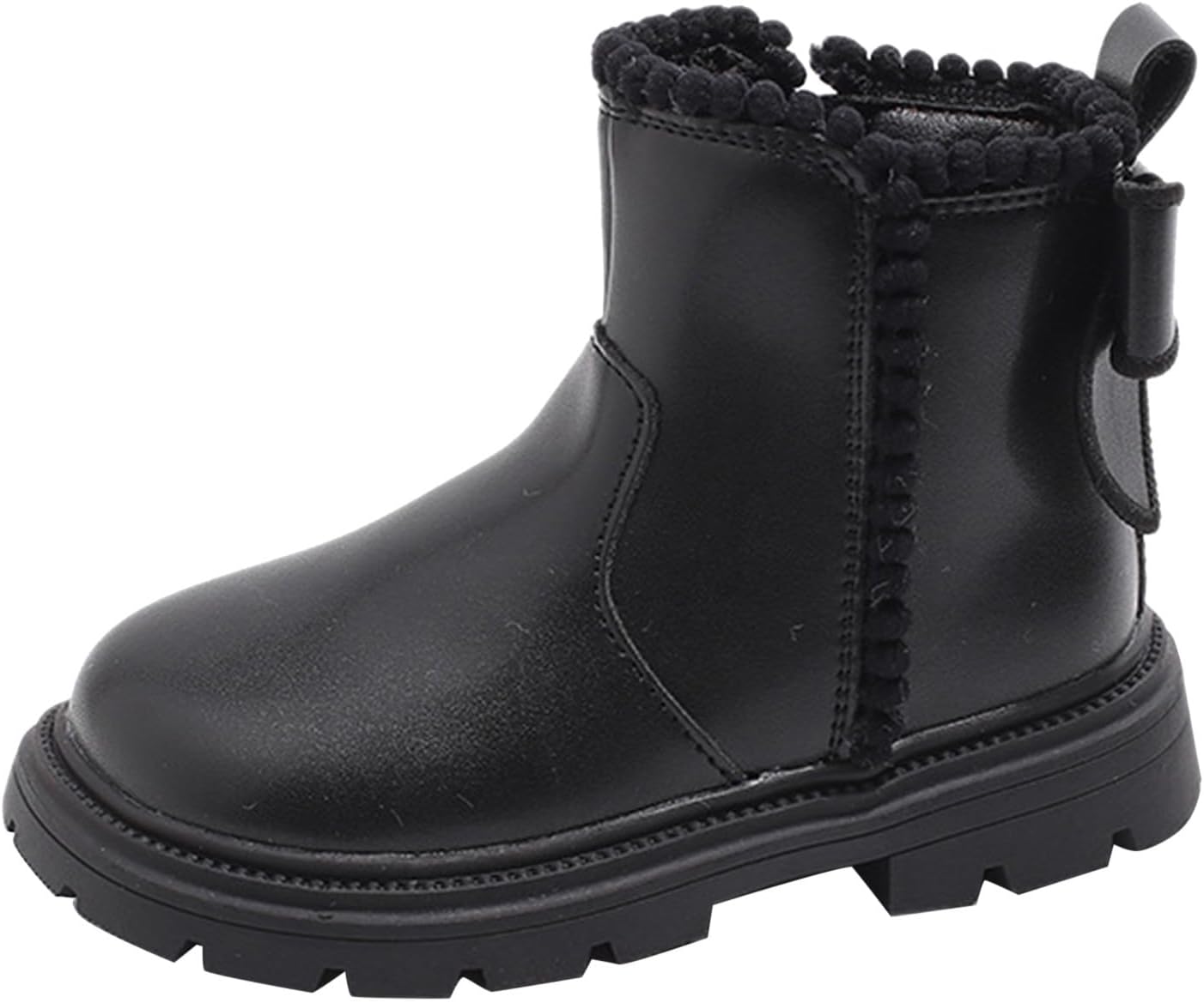 Детские плюшевые ботинки до щиколотки с боковой молнией, теплые и пушистые, для холодной погоды, водоотталкивающие, противоскользящие, нарядные ботиночки Generic, Black
Детские плюшевые ботинки до щиколотки с боковой молнией, теплые и пушистые, для холодной погоды, водоотталкивающие, противоскользящие, нарядные ботиночки Generic, Black