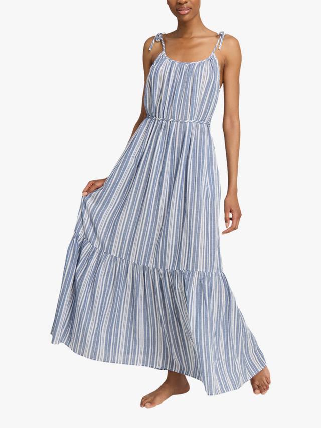 Платье макси из органического хлопка с тонкими бретелями и силуэтом трапеция Nudea, White/Navy
Платье макси из органического хлопка с тонкими бретелями и силуэтом трапеция Nudea, White/Navy