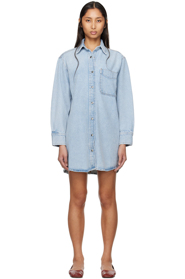 Джинсовая мини-рубашка-платье Frame, цвет etti
Джинсовая мини-рубашка-платье Frame, цвет etti