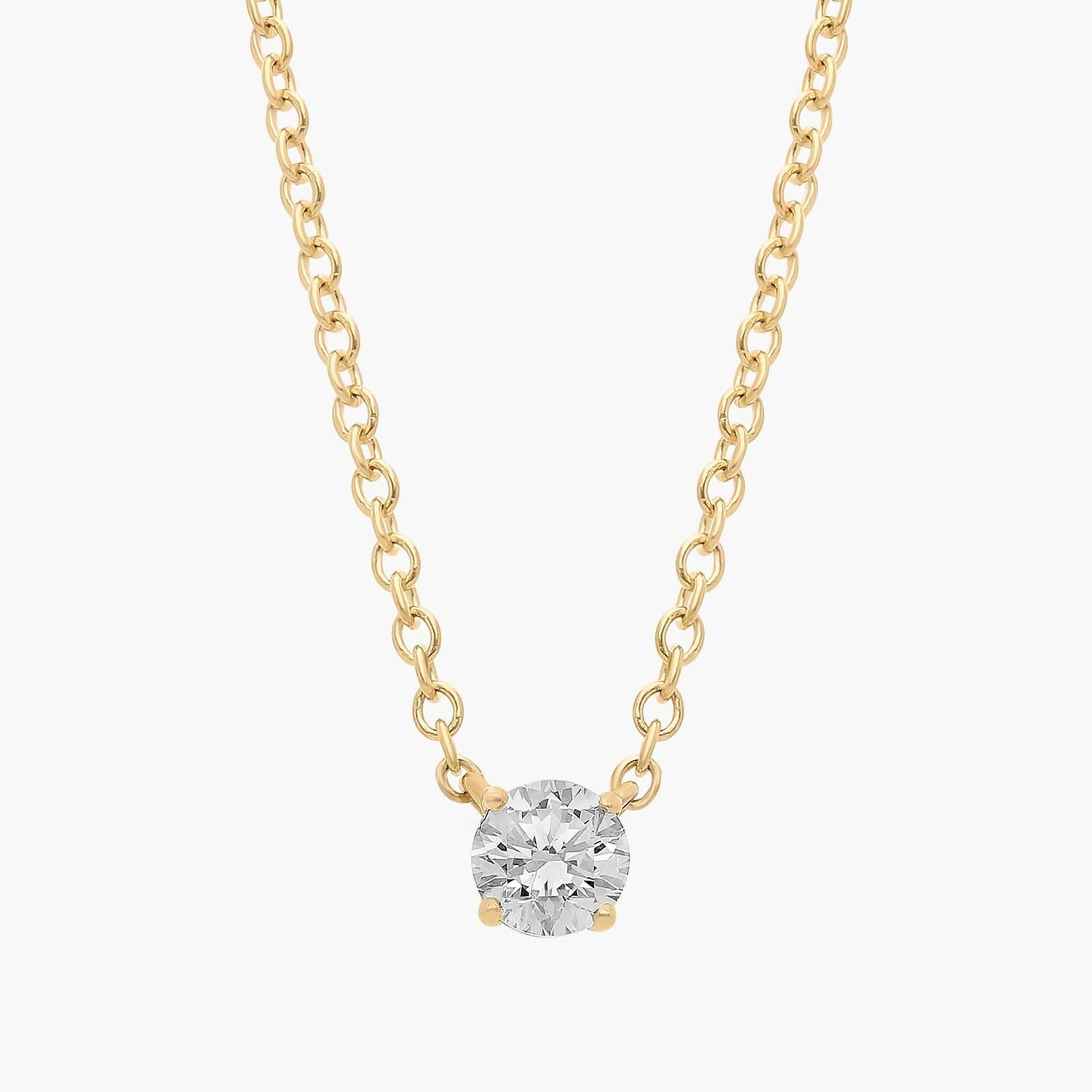 Подвеска с четырьмя зубцами и бриллиантом-солитером из желтого золота 14 карат (1/4 карата, Tw. - HI / SI1-SI2) Blue Nile
Подвеска с четырьмя зубцами и бриллиантом-солитером из желтого золота 14 карат (1/4 карата, Tw. - HI / SI1-SI2) Blue Nile