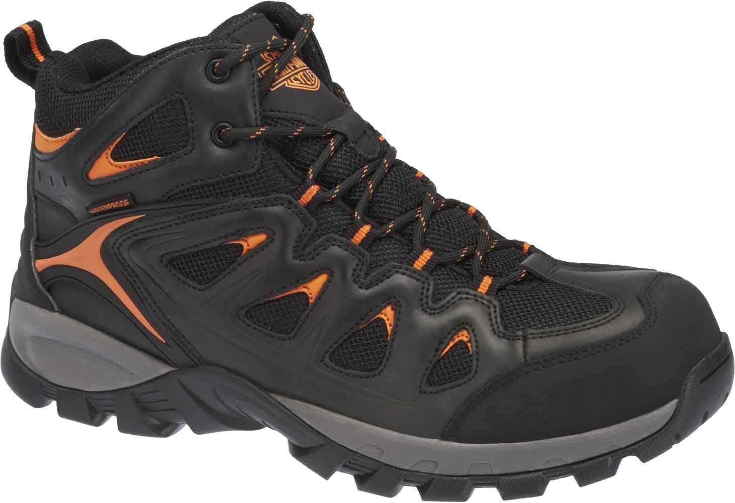 Мужские водонепроницаемые походные ботинки Harley-Davidson Woodridge, черный/оранжевый
Мужские водонепроницаемые походные ботинки Harley-Davidson Woodridge, черный/оранжевый