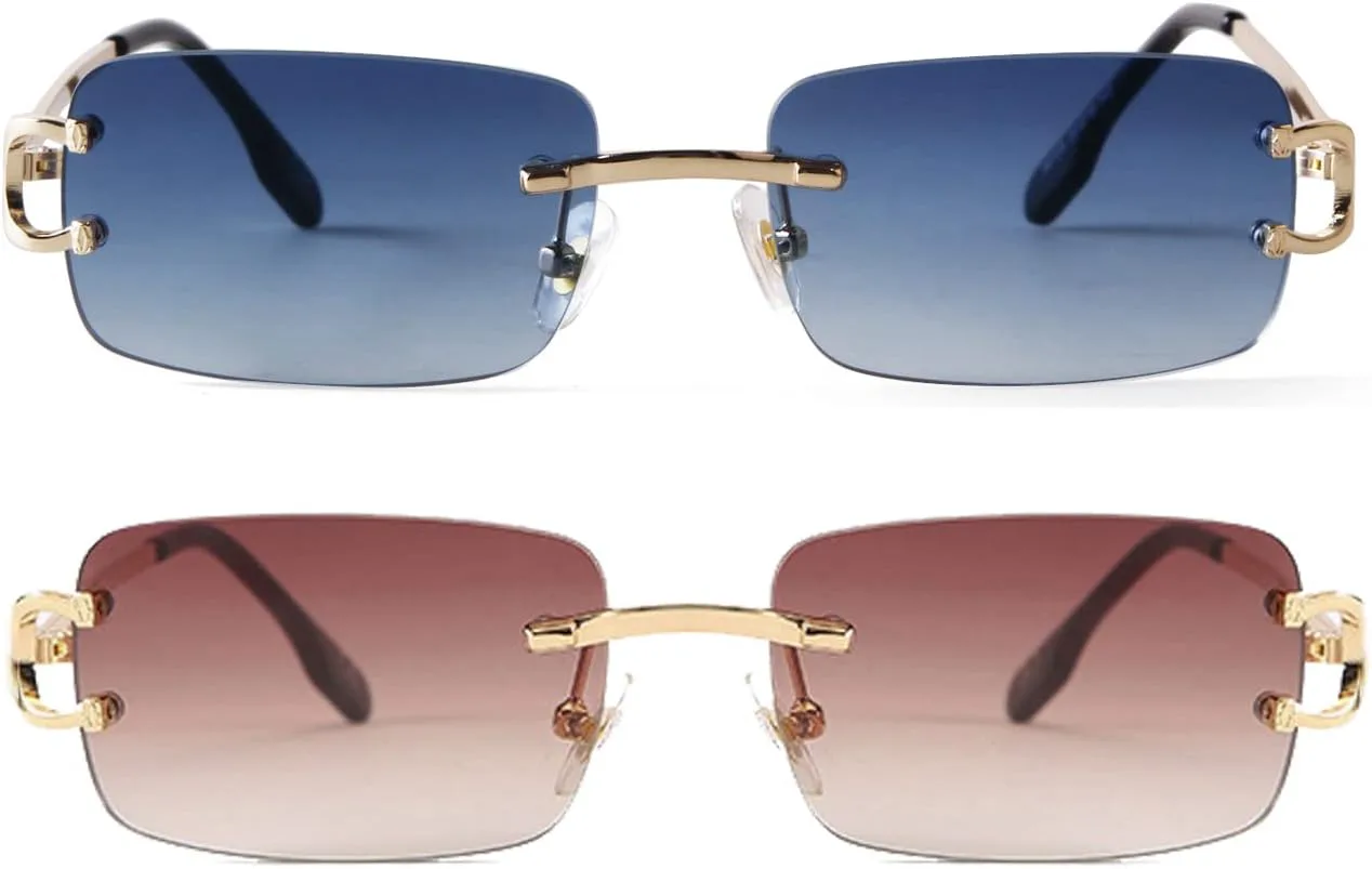 Солнцезащитные очки SDINM без оправы для мужчин и женщин, модные маленькие узкие прямоугольные солнцезащитные очки в стиле 90-х, Gradient Blue+gradient Brown
Солнцезащитные очки SDINM без оправы для мужчин и женщин, модные маленькие узкие прямоугольные солнцезащитные очки в стиле 90-х, Gradient Blue+gradient Brown