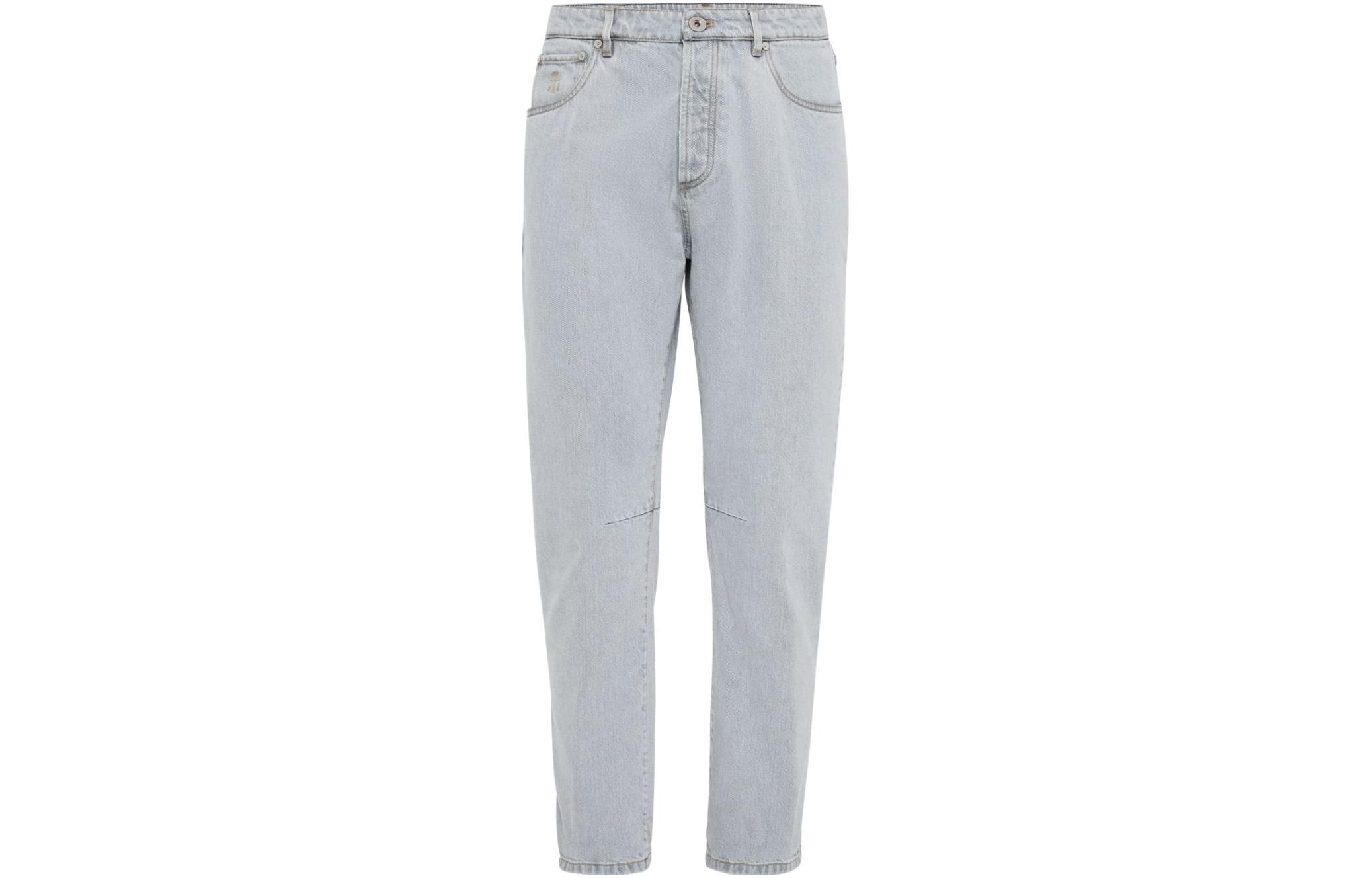 Логотип детализированные узкие джинсы Brunello Cucinelli, голубой
Логотип детализированные узкие джинсы Brunello Cucinelli, голубой