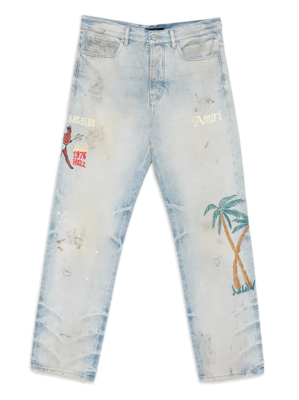 Прямые джинсы AMIRI, синий
Прямые джинсы AMIRI, синий