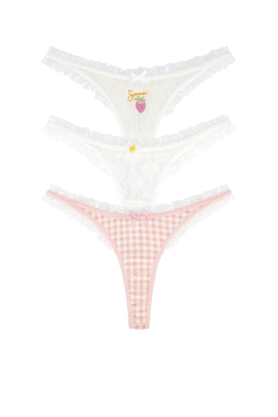 Летние трусики (3 шт.) от For Love & Lemons, multi 
Летние трусики (3 шт.) от For Love & Lemons, multi