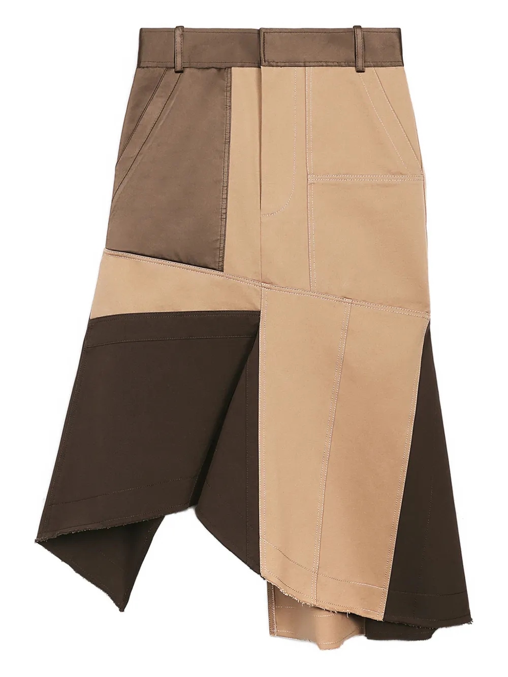 Юбка миди асимметричного кроя в технике пэчворк Ports 1961, коричневый
Юбка миди асимметричного кроя в технике пэчворк Ports 1961, коричневый