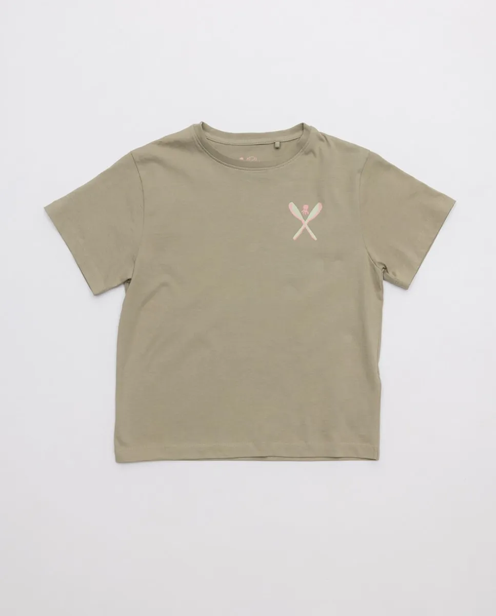 Детская футболка с коротким рукавом и круглый воротник El Pulpo, военный зеленый
Детская футболка с коротким рукавом и круглый воротник El Pulpo, военный зеленый