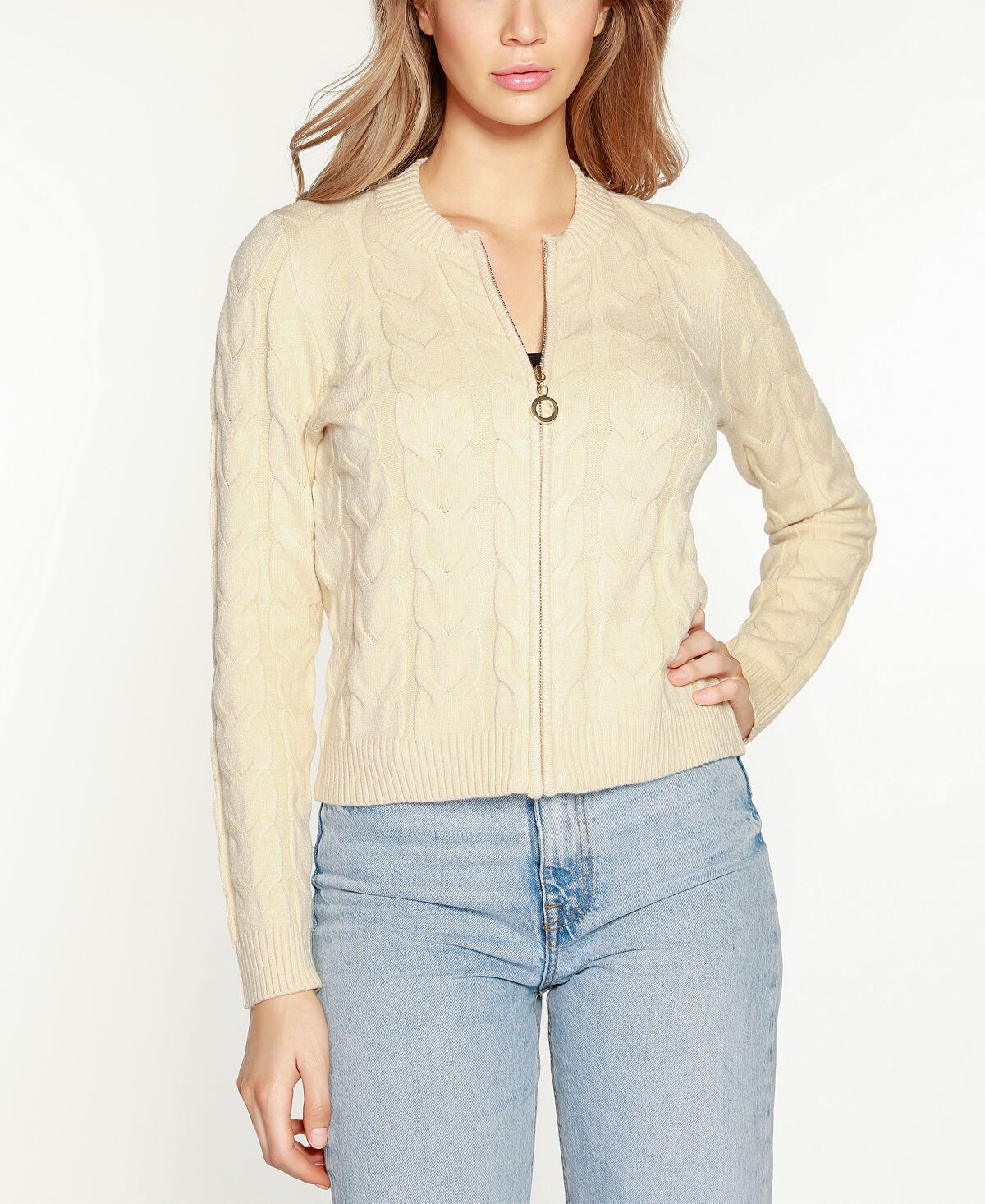 Свитер вязанной вязки с молнией и полной молнией Black Label Belldini
Свитер вязанной вязки с молнией и полной молнией Black Label Belldini