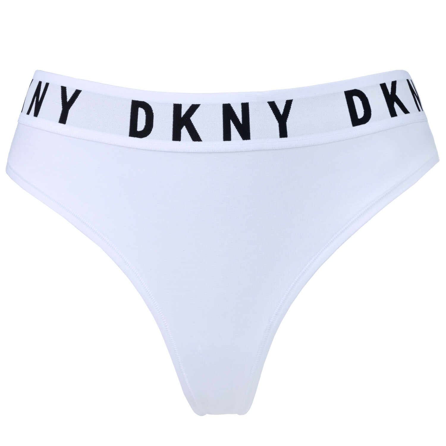 Стринги DKNY Thong Cozy Boyfriend, белый 
Стринги DKNY Thong Cozy Boyfriend, белый