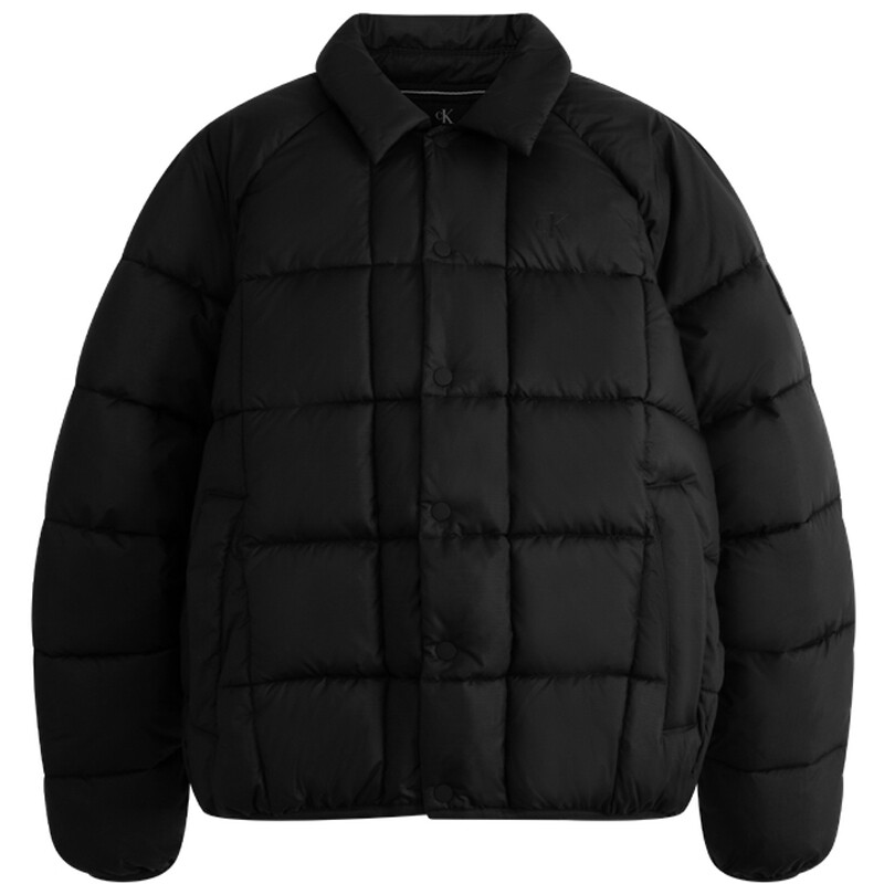 Стеганая куртка мужская космическая черная Calvin Klein, черный 
Стеганая куртка мужская космическая черная Calvin Klein, черный