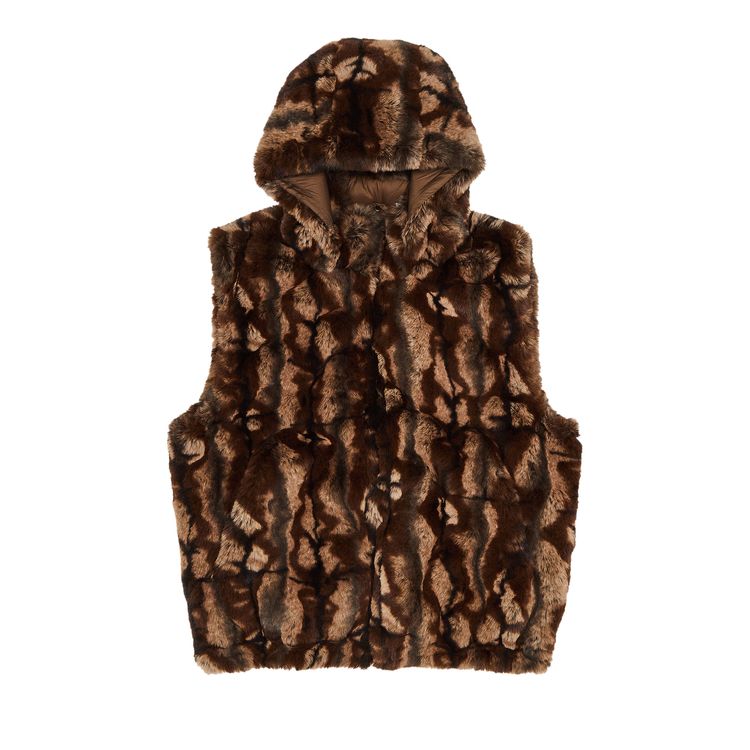 Утепленный жилет Supreme Faux Fur Hooded Vest 'Brown', коричневый
Утепленный жилет Supreme Faux Fur Hooded Vest 'Brown', коричневый