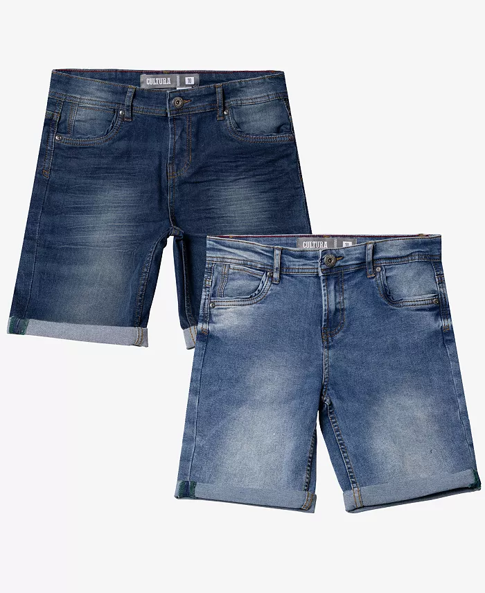 Джинсовые шорты с подкатом Big Boys, 2 шт CULTURA, синий
Джинсовые шорты с подкатом Big Boys, 2 шт CULTURA, синий