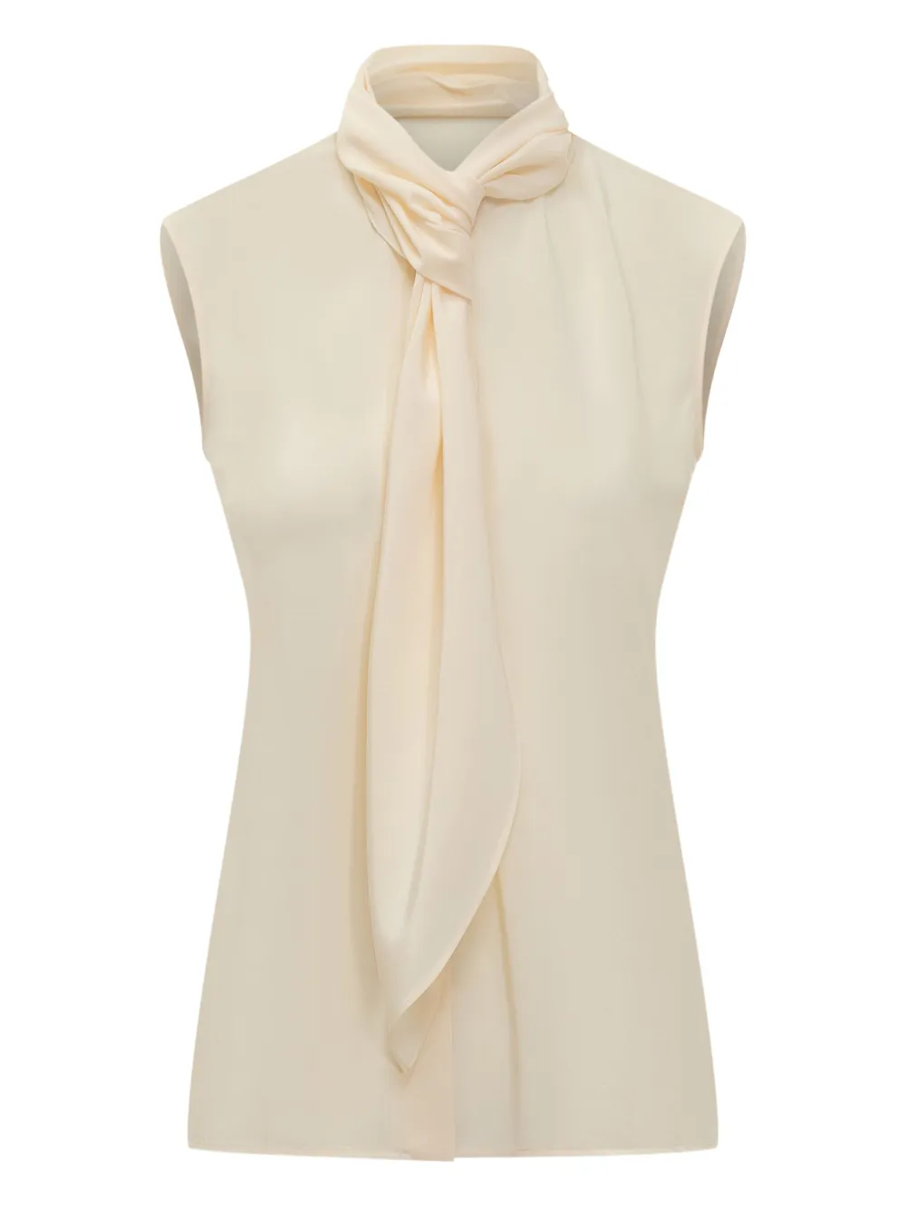 Рубашка без рукавов с завязкой на шее Alberta Ferretti, нейтральный
Рубашка без рукавов с завязкой на шее Alberta Ferretti, нейтральный