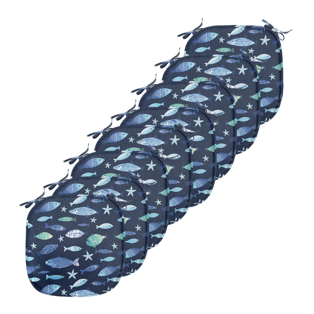 Подушки для обеденного стула ABAKUHAUS Fish, силуэты аквариума, декоративная водонепроницаемая подушка с ремнями для кухонных сидений, 40 см x 40 см — упаковка из 8 шт., темно-синяя морская пена, синий
Подушки для обеденного стула ABAKUHAUS Fish, силуэты аквариума, декоративная водонепроницаемая подушка с ремнями для кухонных сидений, 40 см x 40 см — упаковка из 8 шт., темно-синяя морская пена, синий