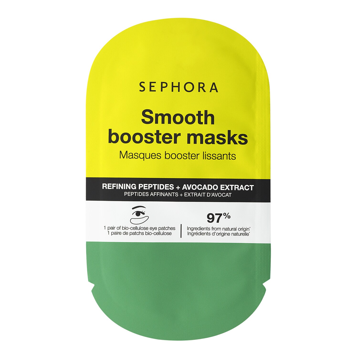 Осветляющая маска для глаз Bright Booster Eye Mask - эффект 360° Sephora Collection, Avocado (1 Paar)
Осветляющая маска для глаз Bright Booster Eye Mask - эффект 360° Sephora Collection, Avocado (1 Paar)