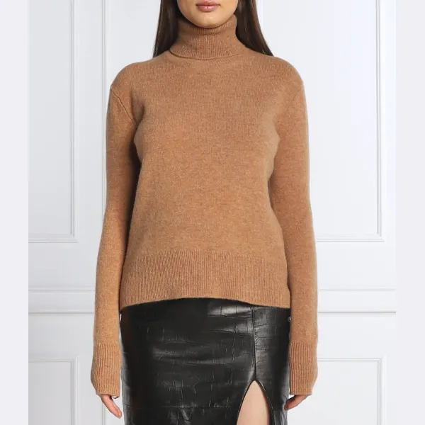 Шерстяная водолазка стандартного кроя Calvin Klein, коричневый
Шерстяная водолазка стандартного кроя Calvin Klein, коричневый