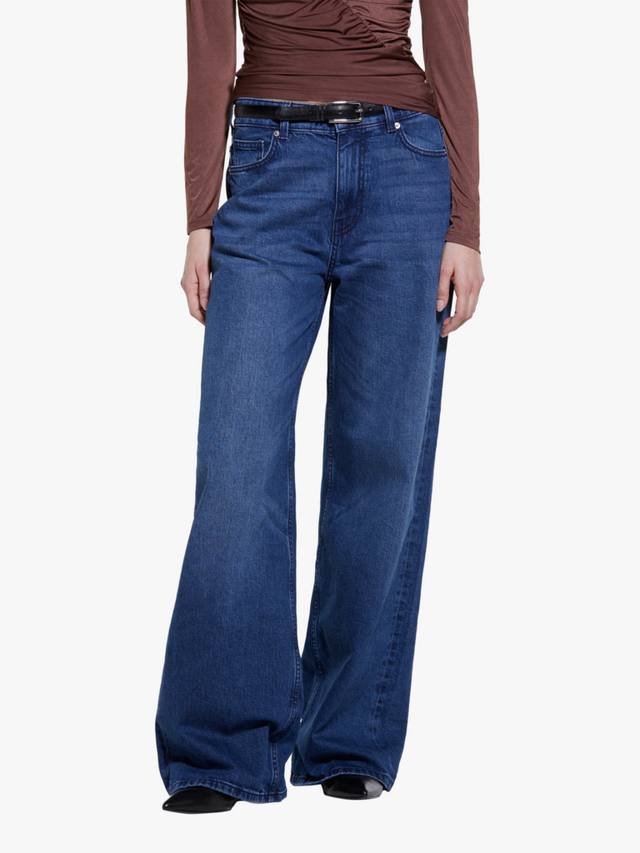 Джинсы с широкими штанинами 72 SISLEY, синий
Джинсы с широкими штанинами 72 SISLEY, синий