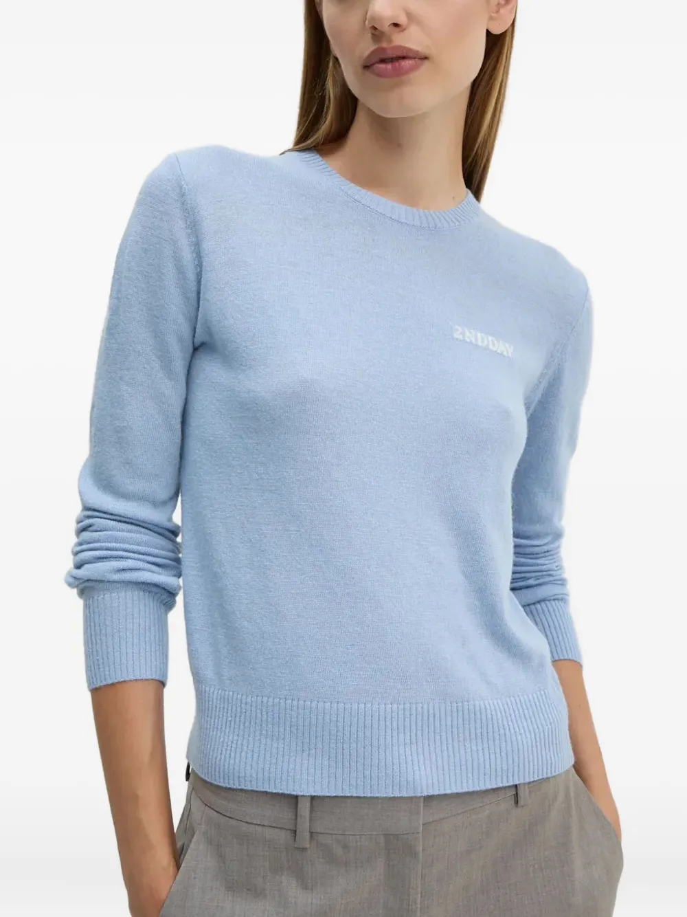 Свитер вязки интарсия с логотипом Day Birger Et Mikkelsen, синий
Свитер вязки интарсия с логотипом Day Birger Et Mikkelsen, синий