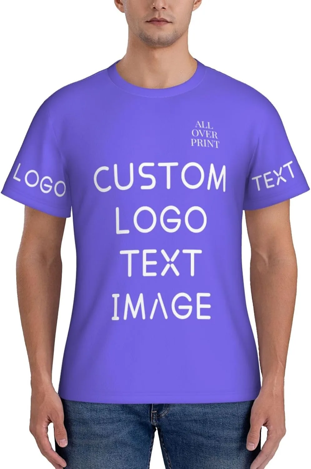 Футболка с полной запечаткой Custom T Shirts с логотипом
Футболка с полной запечаткой Custom T Shirts с логотипом