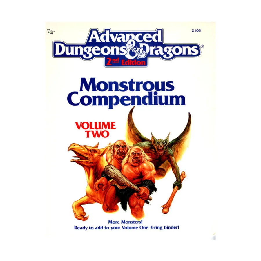 Чудовищный компендиум, том № 2, Advanced Dungeons & Dragons (2nd Edition) - Monstrous Compendiums, Miscellaneous & Accessories
Чудовищный компендиум, том № 2, Advanced Dungeons & Dragons (2nd Edition) - Monstrous Compendiums, Miscellaneous & Accessories