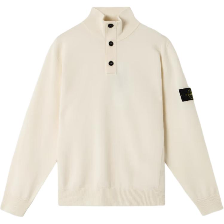 Полузастегивающийся вязаный джемпер STONE ISLAND, айвори белый
Полузастегивающийся вязаный джемпер STONE ISLAND, айвори белый