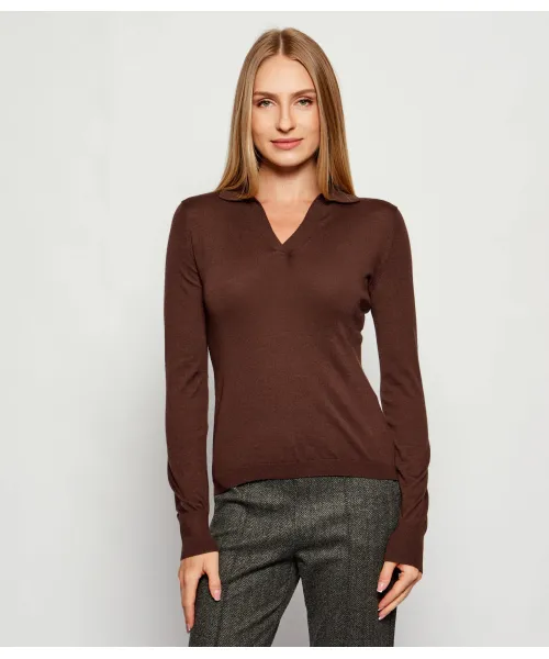 Шерстяной свитер-накидка Regular fit Weekend Maxmara, коричневый
Шерстяной свитер-накидка Regular fit Weekend Maxmara, коричневый