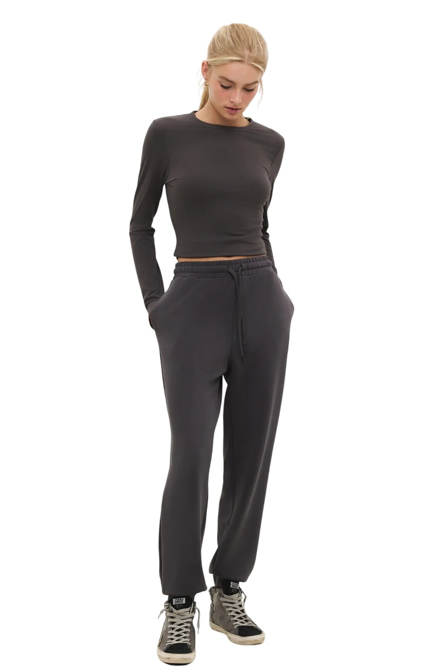 Зауженные брюки No Matter What, серый
Зауженные брюки No Matter What, серый