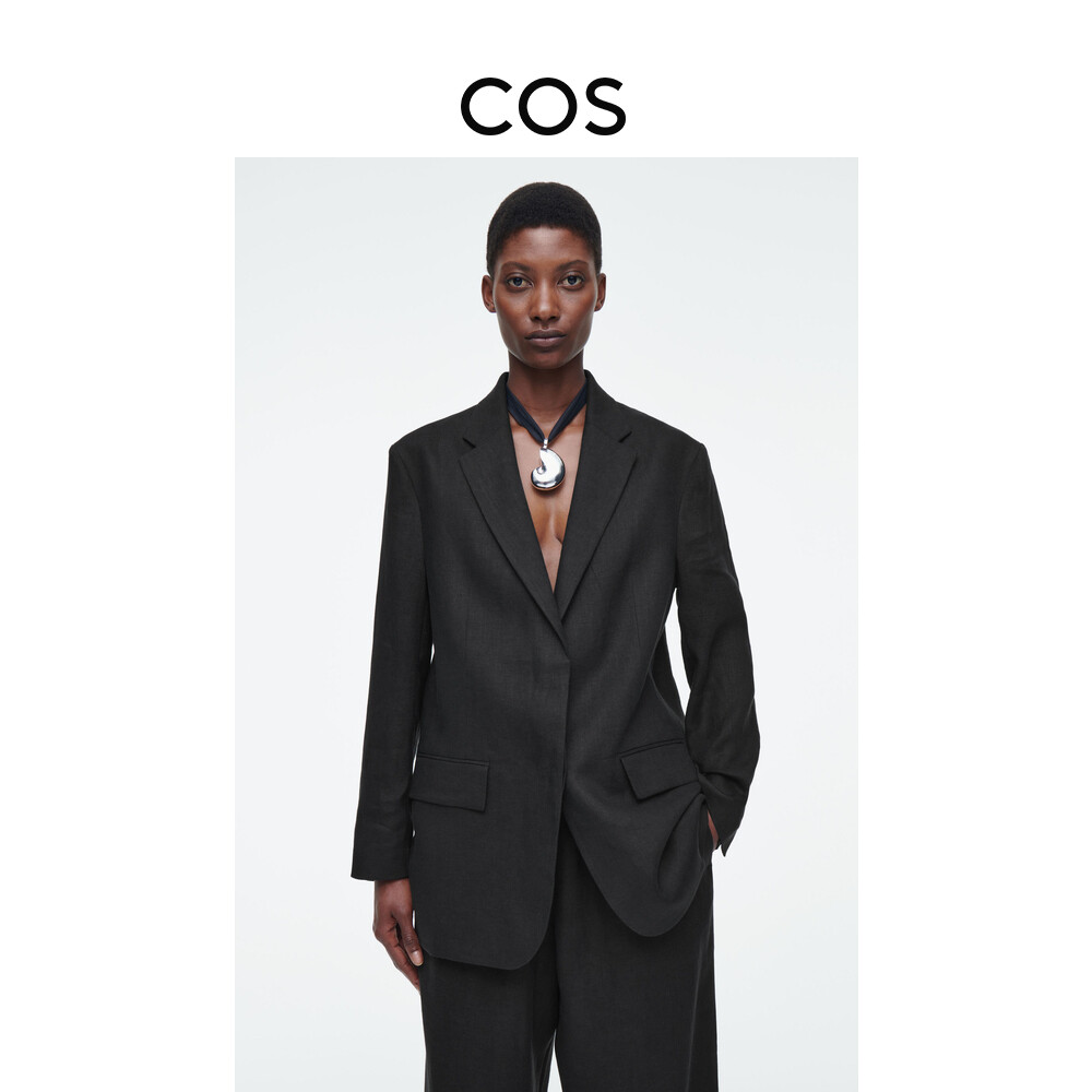 Женский пиджак Cos льняной, черный
Женский пиджак Cos льняной, черный