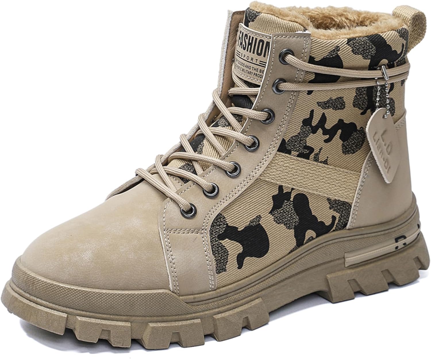 Мужские зимние высокие походные ботинки на щиколотку с плюшевой подкладкой и шнуровкой Generic, бежевый
Мужские зимние высокие походные ботинки на щиколотку с плюшевой подкладкой и шнуровкой Generic, бежевый