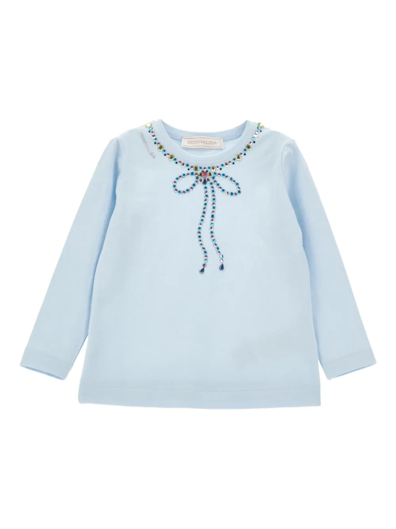 Monnalisa топ с длинными рукавами и бантом, синий
Monnalisa топ с длинными рукавами и бантом, синий