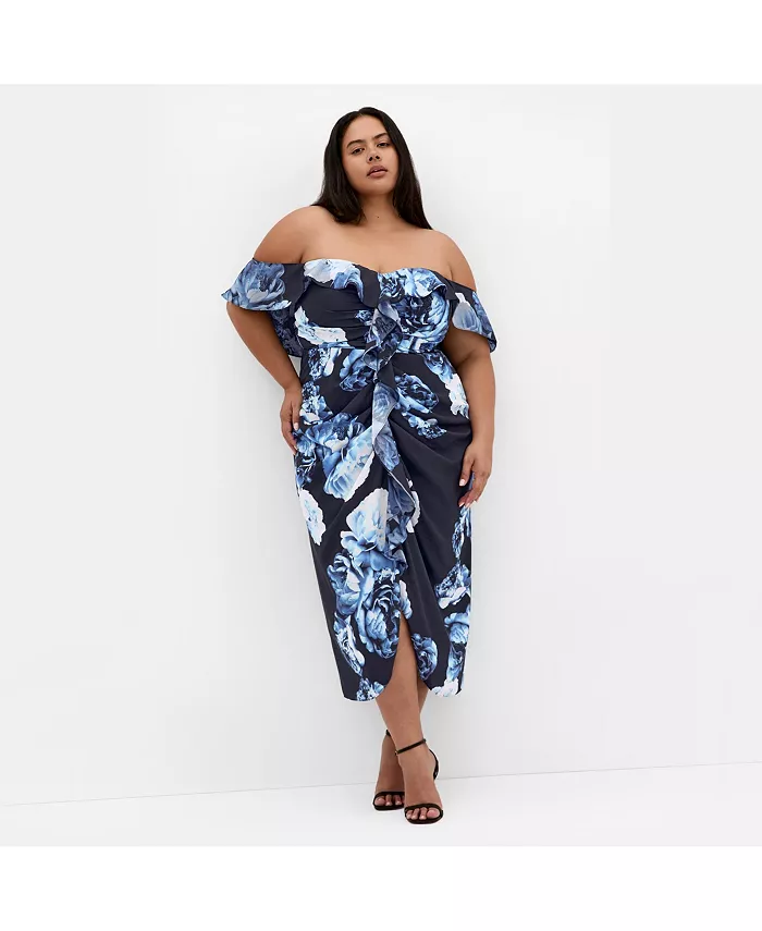 Платье размера плюс с принтом «Джина» CITY CHIC, синий
Платье размера плюс с принтом «Джина» CITY CHIC, синий