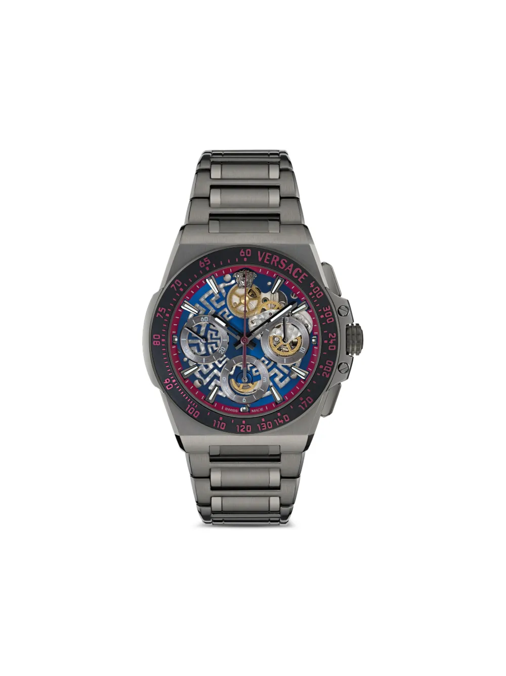 Наручные часы Landeron L80 43 мм Versace, синий
Наручные часы Landeron L80 43 мм Versace, синий