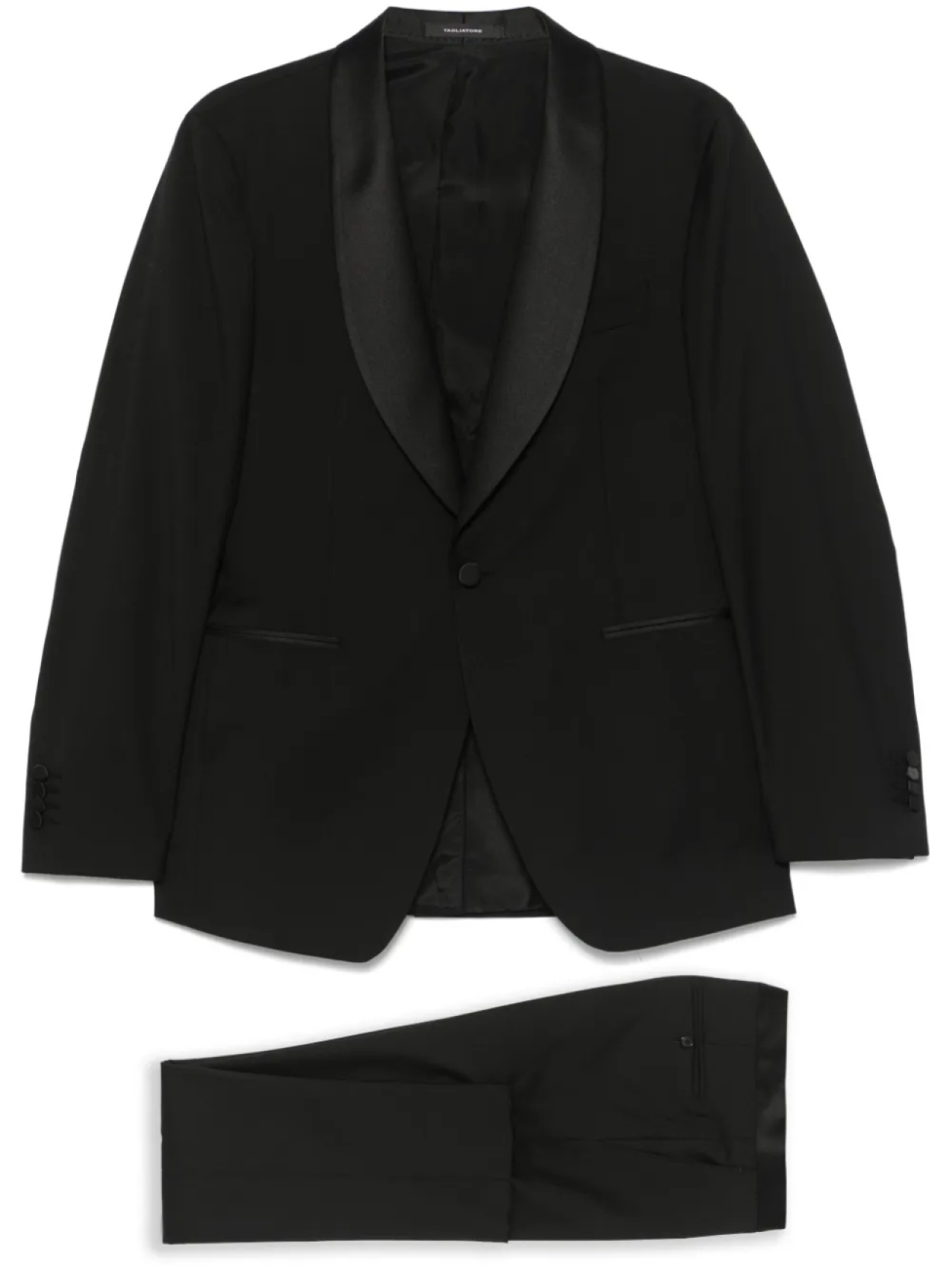 Tagliatore костюм с атласной отделкой, черный
Tagliatore костюм с атласной отделкой, черный