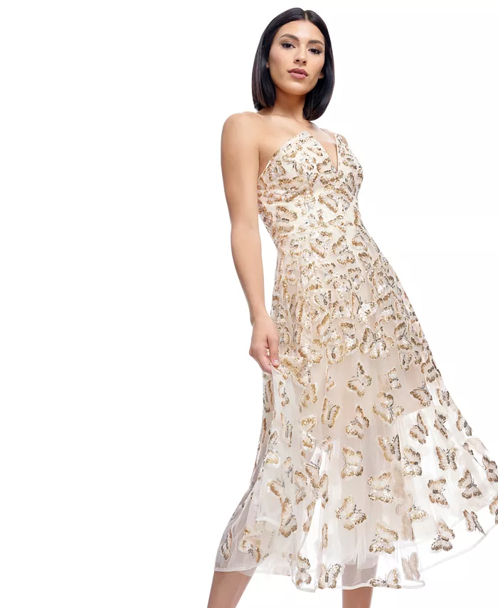 Женское бесшовное платье-футляр с пайетками в виде бабочек Briella Butterfly Dress the Population, коричневый/бежевый
Женское бесшовное платье-футляр с пайетками в виде бабочек Briella Butterfly Dress the Population, коричневый/бежевый