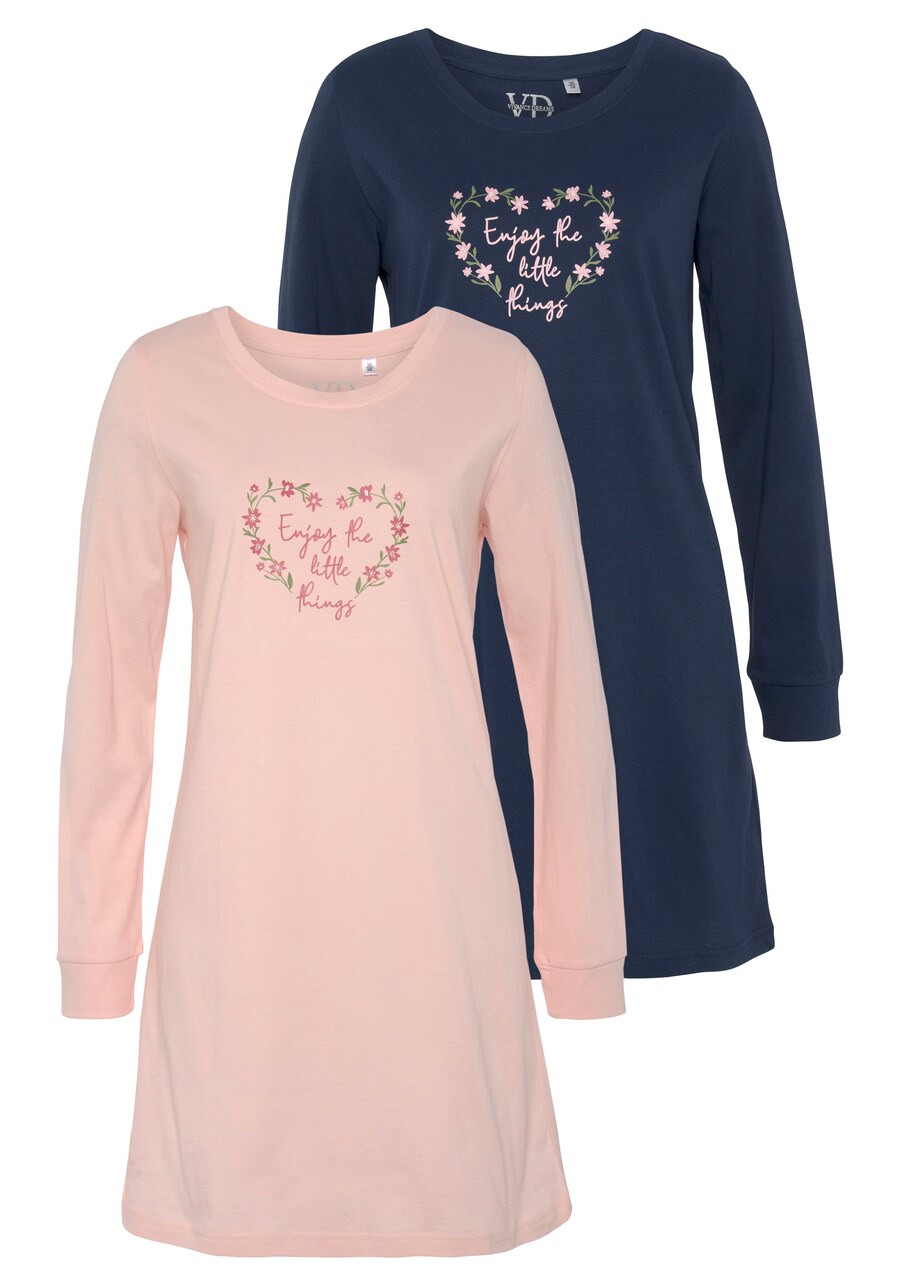 Ночная рубашка VIVANCE, цвет Navy/Light pink
Ночная рубашка VIVANCE, цвет Navy/Light pink