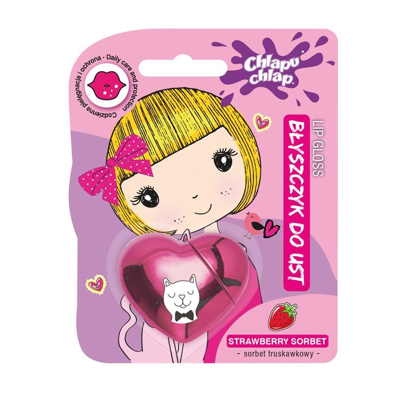 CHLAPU CHLAP Блеск для губ Heart - аромат клубники 1 шт
CHLAPU CHLAP Блеск для губ Heart - аромат клубники 1 шт