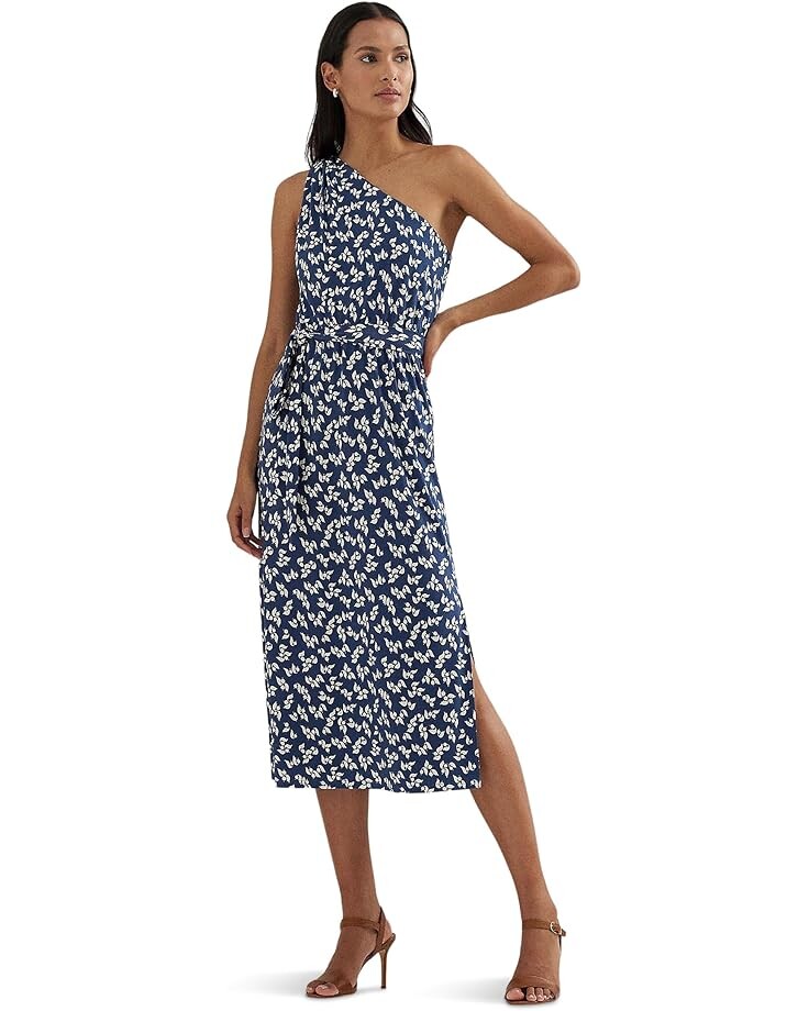 Платье Lauren Ralph Lauren Floral Belted Jersey One-Shoulder Dress, цвет Blue/Cream
Платье Lauren Ralph Lauren Floral Belted Jersey One-Shoulder Dress, цвет Blue/Cream