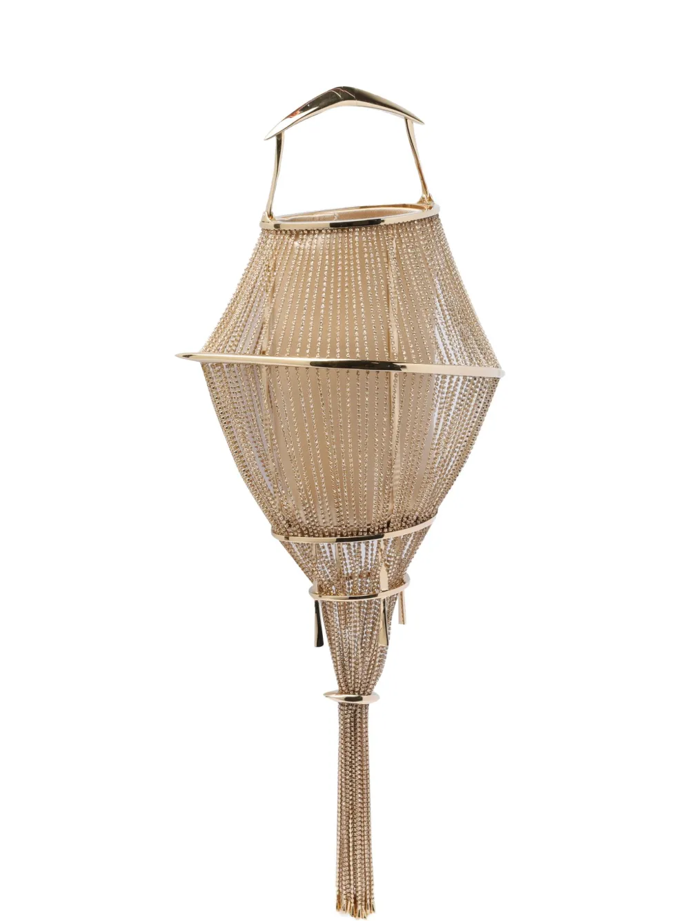 Маленькая сумка-тоут Lumiere с кристаллами Benedetta Bruzziches, золотой 
Маленькая сумка-тоут Lumiere с кристаллами Benedetta Bruzziches, золотой