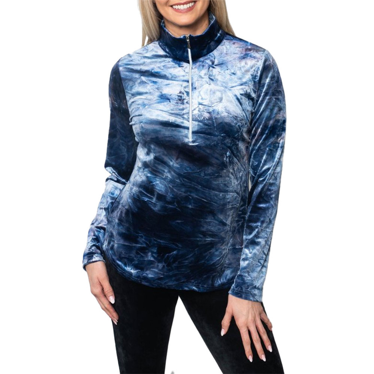 Куртка-поло Sno Skins Tie Dye Velvet с застежкой-молнией на четверть длины (женская), Denim Blue
Куртка-поло Sno Skins Tie Dye Velvet с застежкой-молнией на четверть длины (женская), Denim Blue