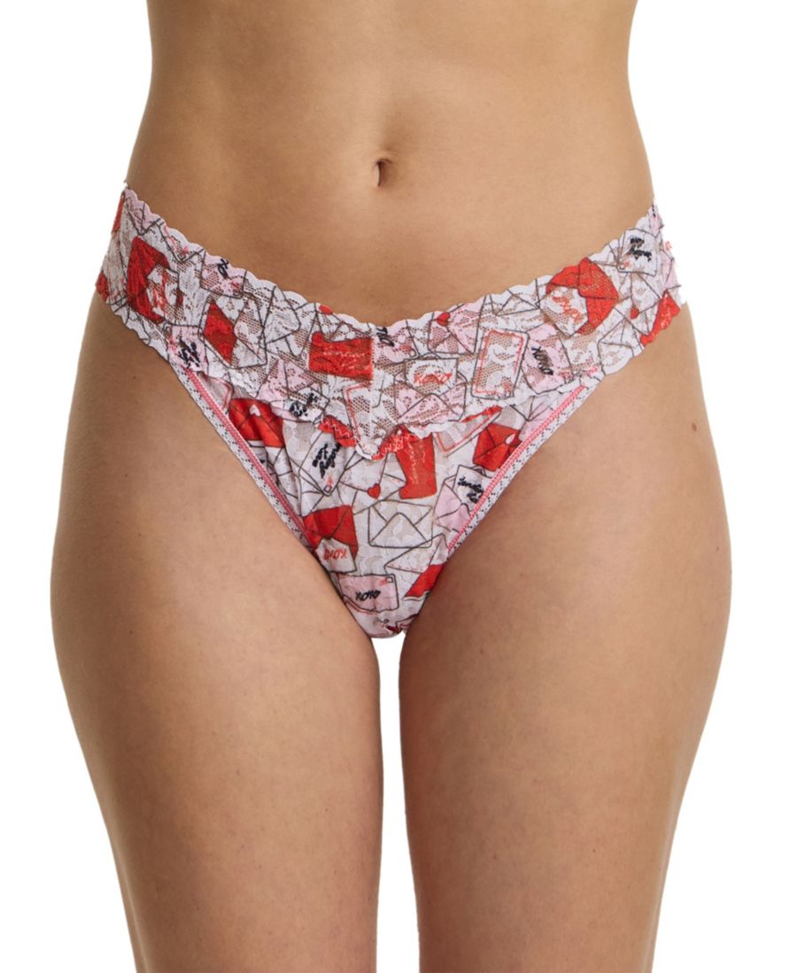 Женские трусики-стринги с принтом и кружевом, оригинальная посадка Hanky Panky, With Love White
Женские трусики-стринги с принтом и кружевом, оригинальная посадка Hanky Panky, With Love White
