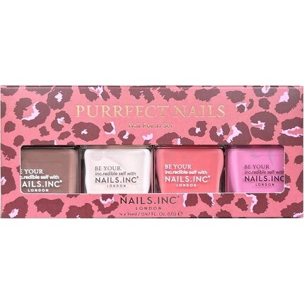 Purrfect Nails Набор из 4-х лаков для ногтей 14 мл - Упаковка из 4 шт Nails Inc
Purrfect Nails Набор из 4-х лаков для ногтей 14 мл - Упаковка из 4 шт Nails Inc