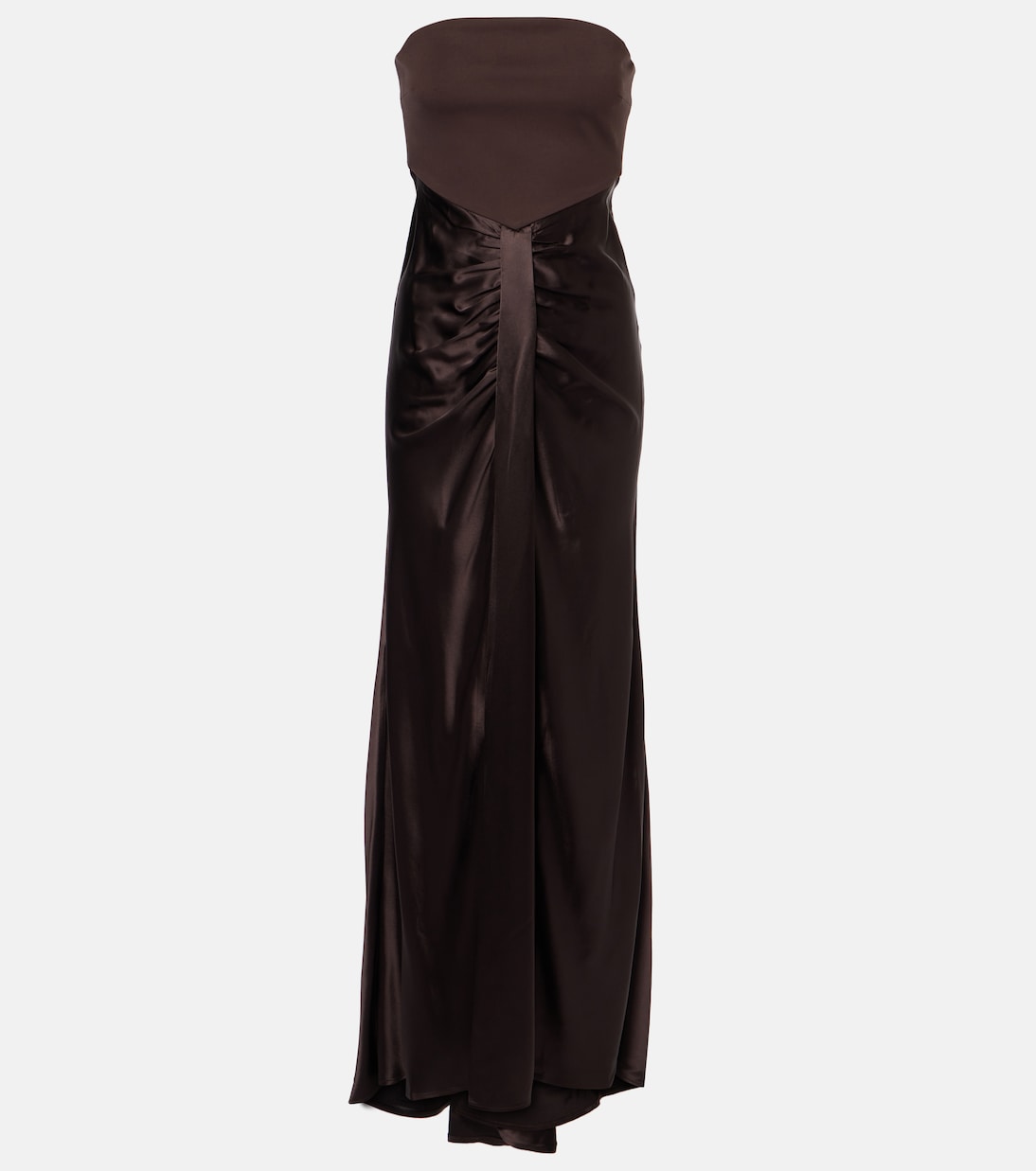 Платье миди Wayfaring без бретелек со сборками Staud, Dark Chocolate
Платье миди Wayfaring без бретелек со сборками Staud, Dark Chocolate