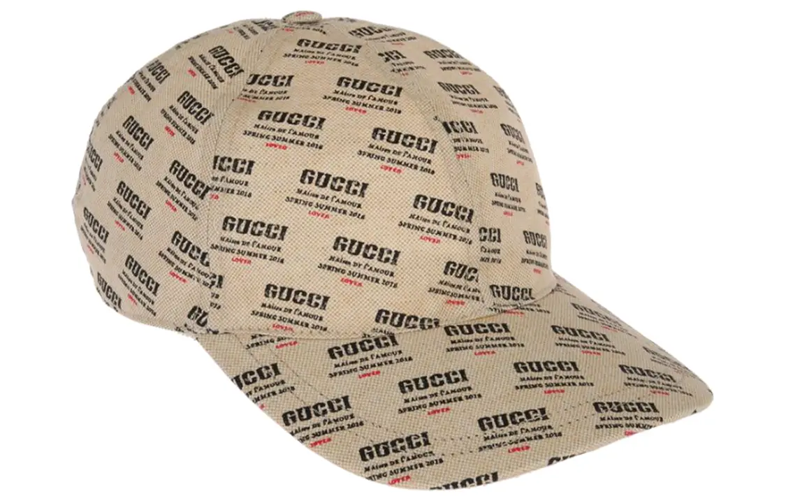 Кепка Gucci с принтом логотипа, бежевый 
Кепка Gucci с принтом логотипа, бежевый