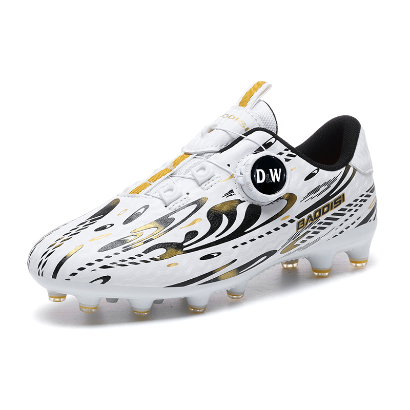 Детские футбольные бутсы с амортизацией ударов и износостойкостью, низкие D&W, белый/золотой
Детские футбольные бутсы с амортизацией ударов и износостойкостью, низкие D&W, белый/золотой