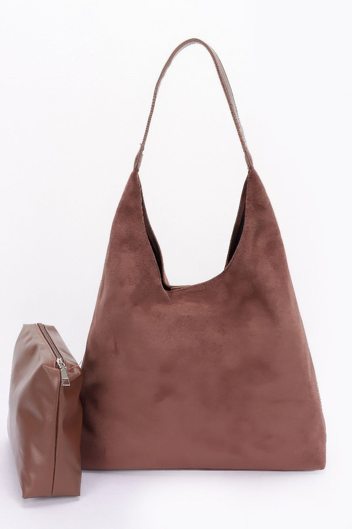 FASHNZFAB женская сумка-биндл из искусственной замши с мешочком, коричневый
FASHNZFAB женская сумка-биндл из искусственной замши с мешочком, коричневый