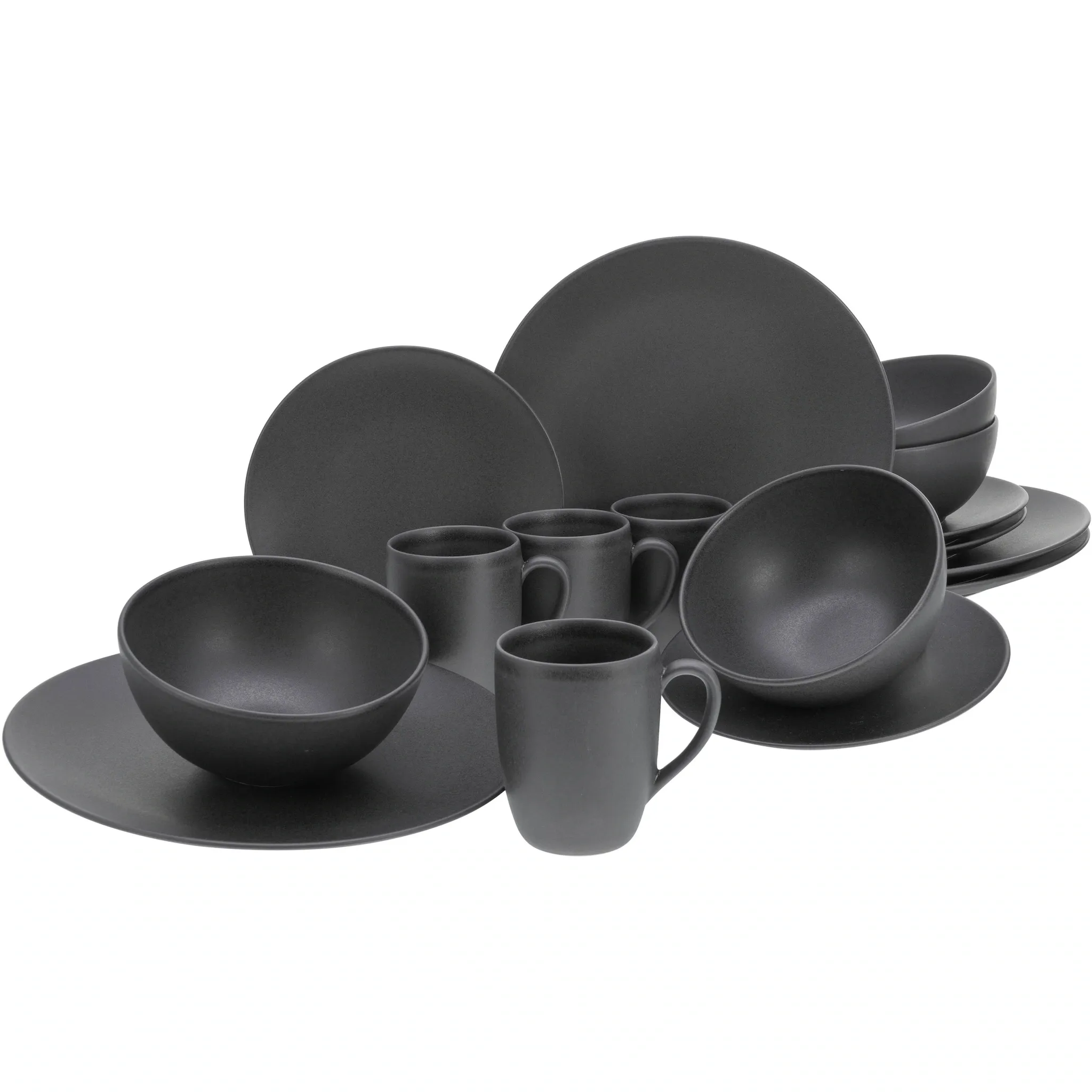 Комбинированный сервиз CreaTable «Набор посуды Soft Touch Black» (набор, 16 предметов, кофейный сервиз и обеденный сервиз в наборе, на 4 персоны), сервиз черный, сатиновая глазурь, 16 предметов, на 4 персоны
Комбинированный сервиз CreaTable «Набор посуды Soft Touch Black» (набор, 16 предметов, кофейный сервиз и обеденный сервиз в наборе, на 4 персоны), сервиз черный, сатиновая глазурь, 16 предметов, на 4 персоны