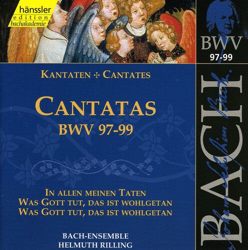 CD диск Bach / Gachinger Kantorei / Rilling: Sacred Cantatas BWV 97-99
CD диск Bach / Gachinger Kantorei / Rilling: Sacred Cantatas BWV 97-99