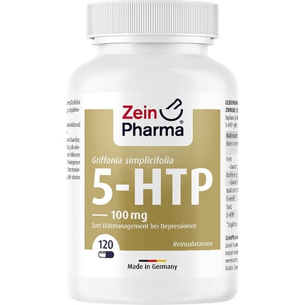 ZeinPharma Griffonia 5-HTP 100 мг веганские капсулы 120 штук - экстракт семян африканской черной фасоли
ZeinPharma Griffonia 5-HTP 100 мг веганские капсулы 120 штук - экстракт семян африканской черной фасоли