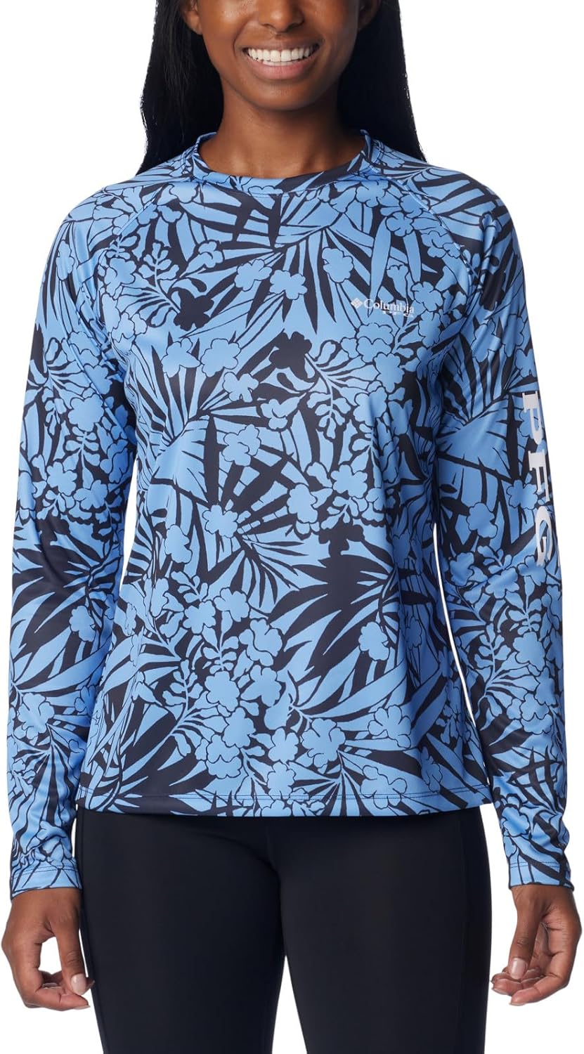 Женская футболка Columbia Super Tidal с длинным рукавом, Nocturnal Tropictones
Женская футболка Columbia Super Tidal с длинным рукавом, Nocturnal Tropictones