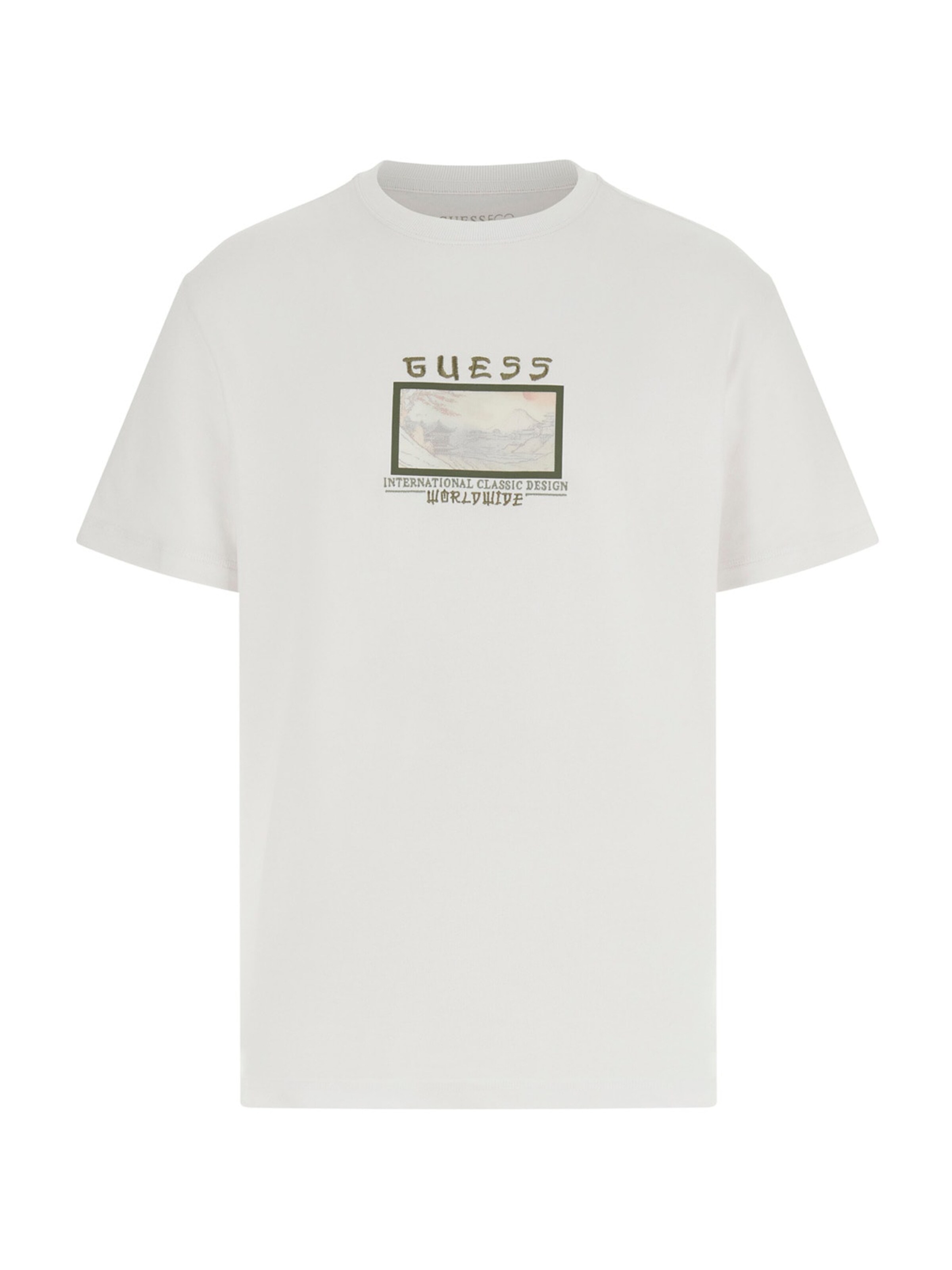 GUESS Футболка 'JAPAN SMALL LANDSCAPE' в белом цвете
GUESS Футболка 'JAPAN SMALL LANDSCAPE' в белом цвете